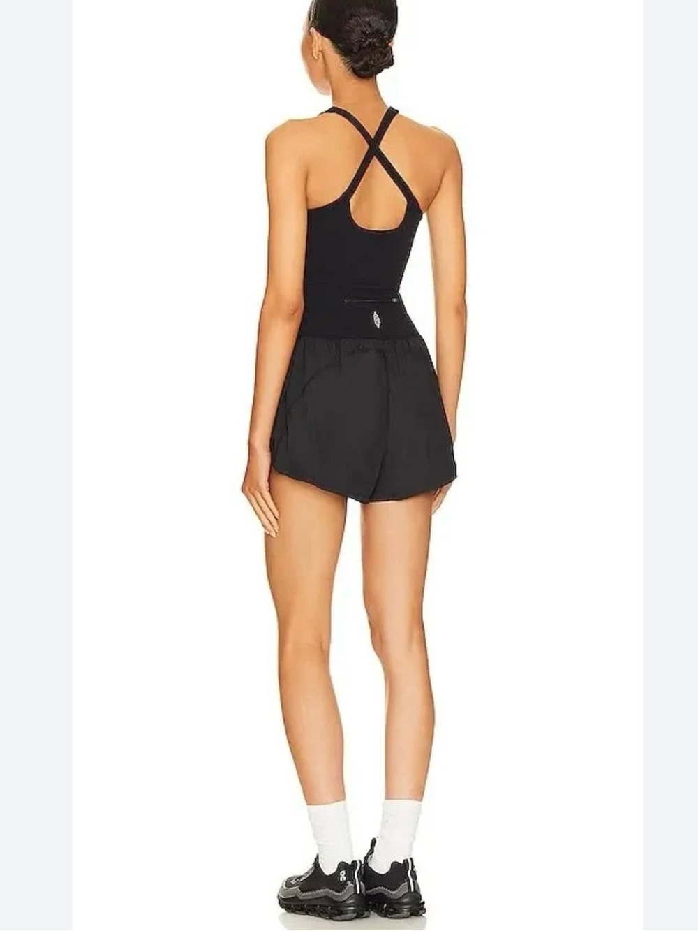 Free people movement Black way home romper M